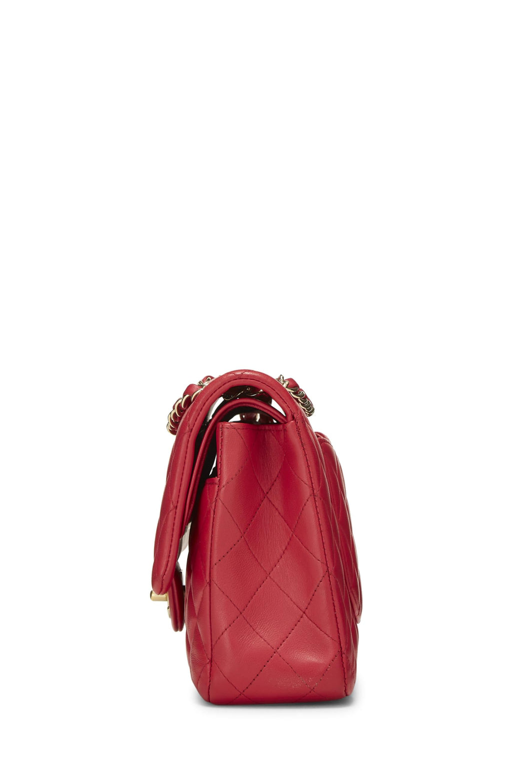 Chanel,  Pink Quilted Lambskin Classic Double Flap Medium, Pink