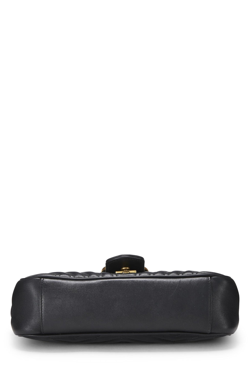 Gucci,  Black MatelassÃƒÆ’Ã‚Â© Leather Marmont Shoulder Bag Mini, Black