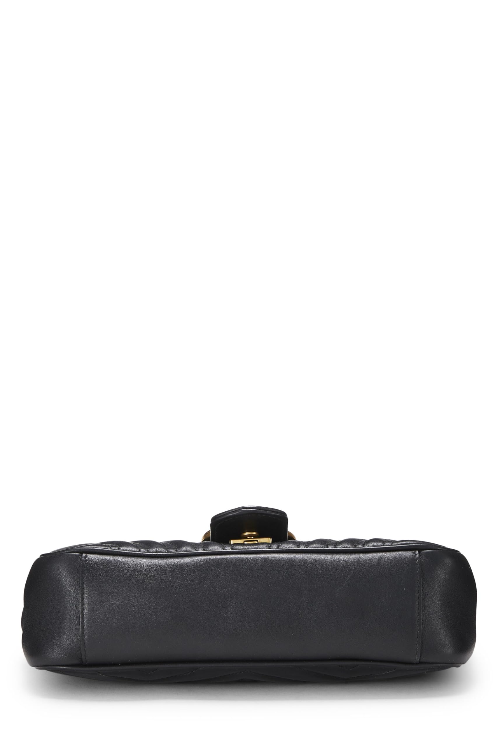 Gucci,  Black MatelassÃƒÆ’Ã‚Â© Leather Marmont Shoulder Bag Mini, Black