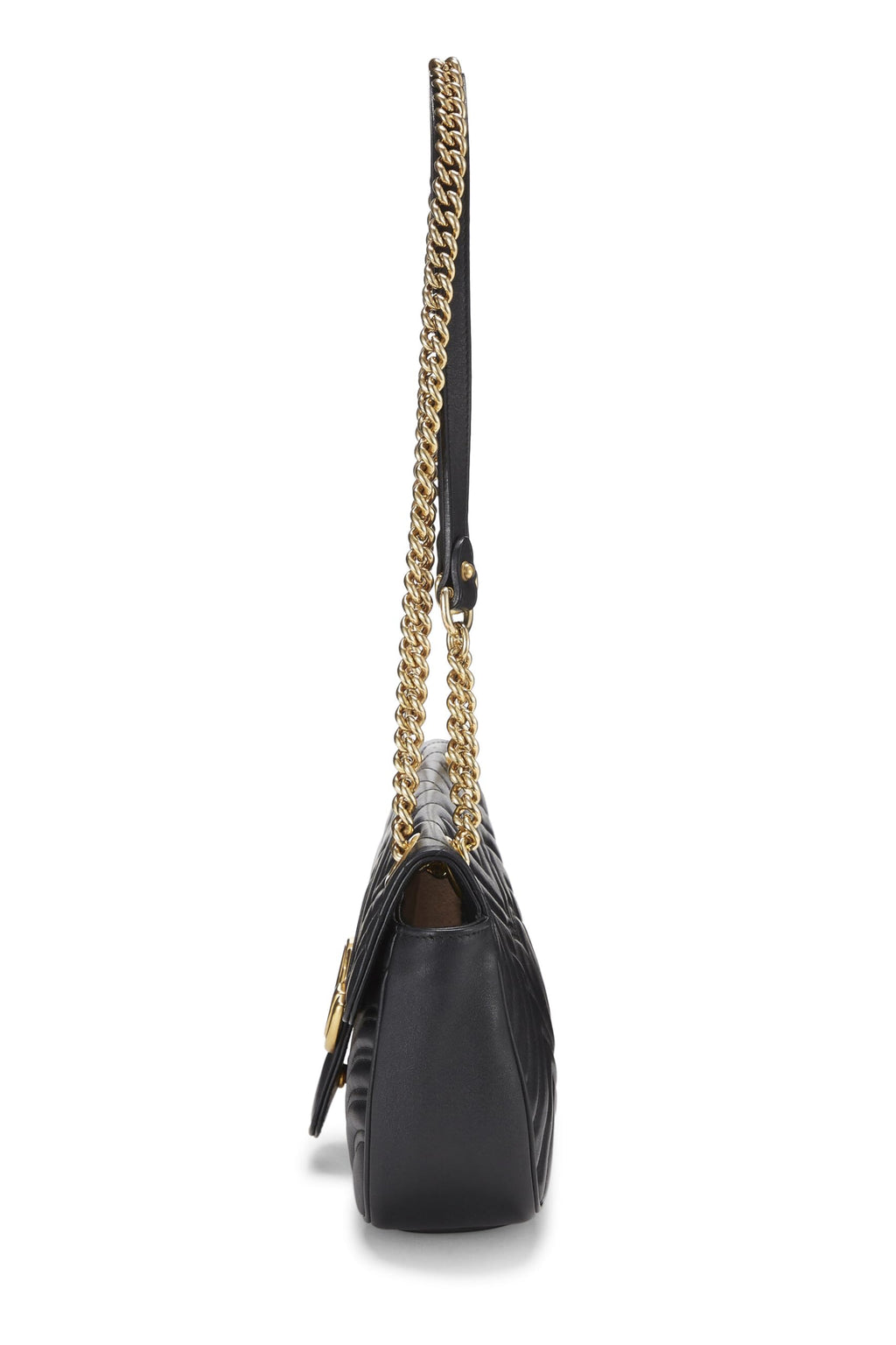 Gucci,  Black MatelassÃƒÆ’Ã‚Â© Leather Marmont Shoulder Bag Mini, Black