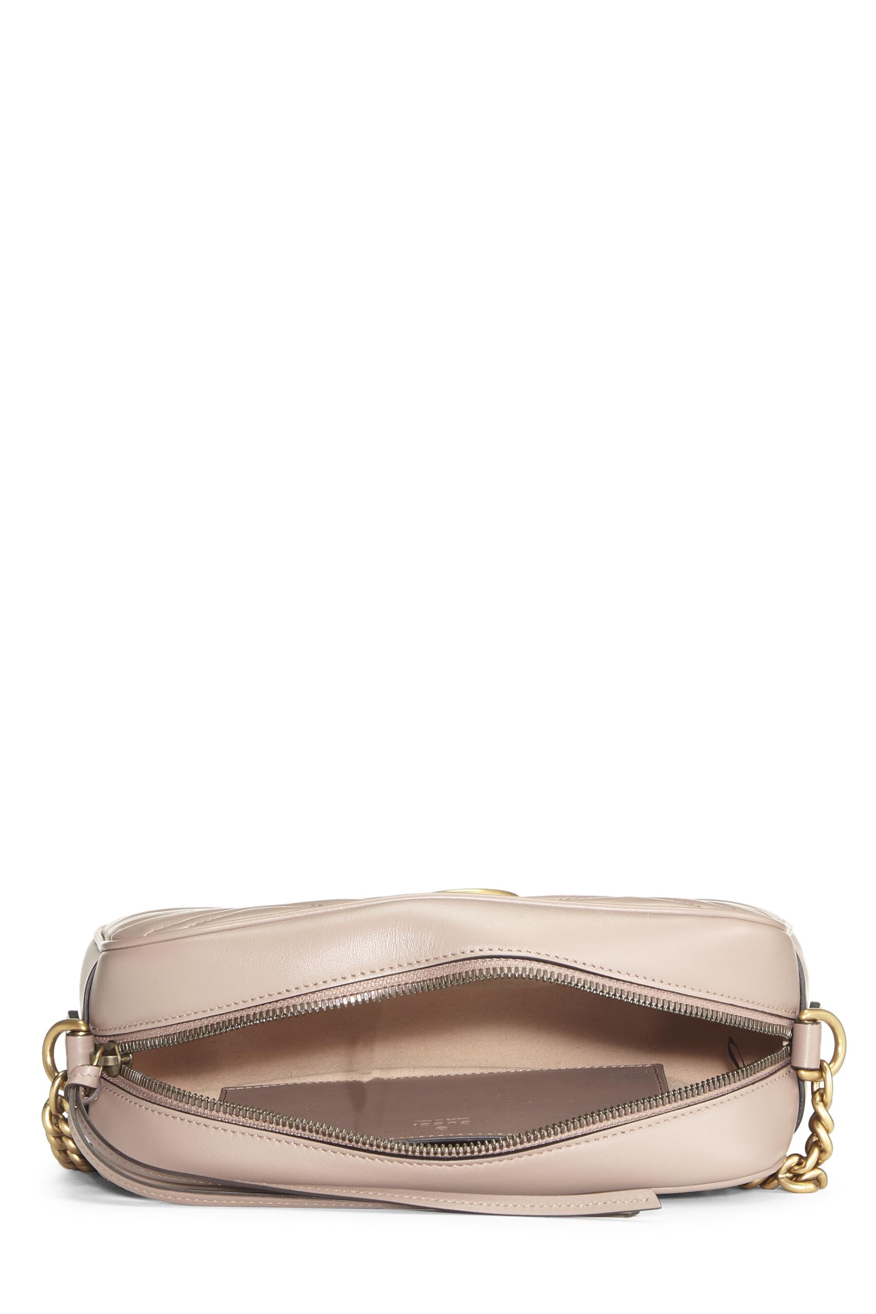 Gucci,  Pink Leather Gucci Marmont Crossbody, Pink