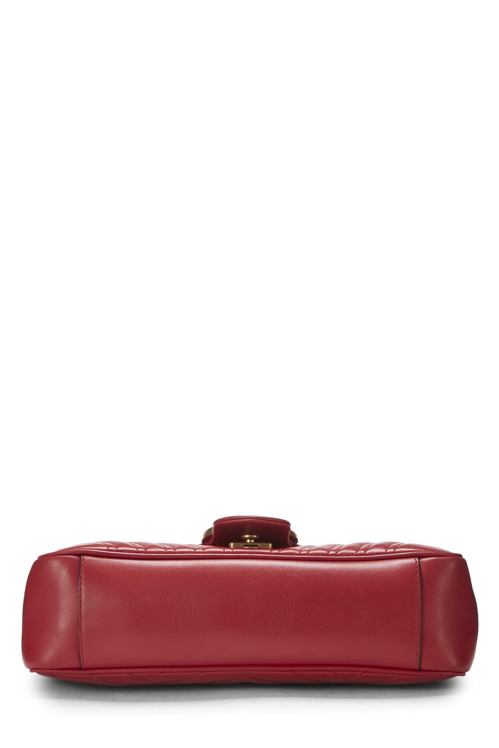 Gucci,  Red Leather GG Marmont Shoulder Bag Small, Red