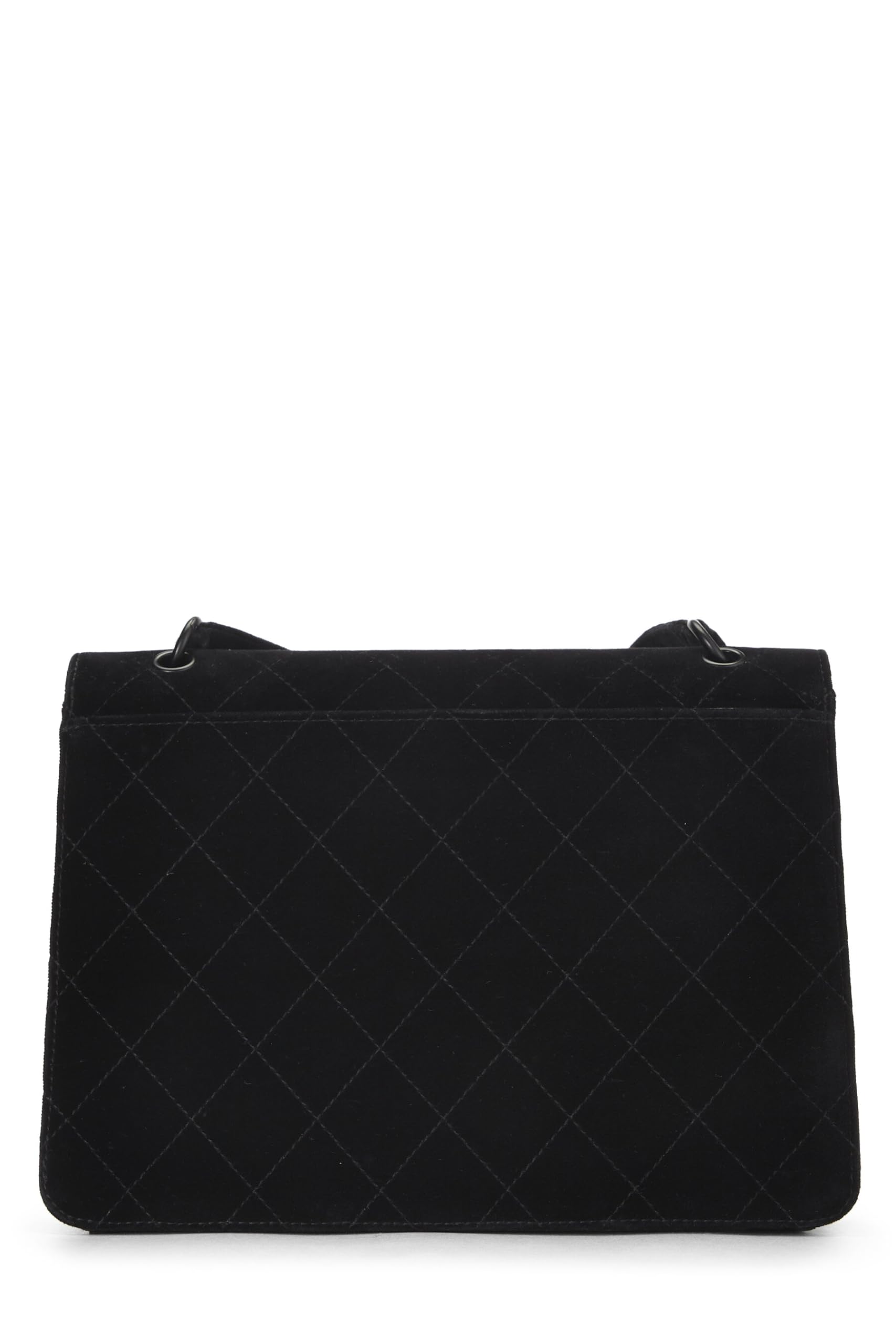 Chanel,  Black Velour Shoulder Bag, Black