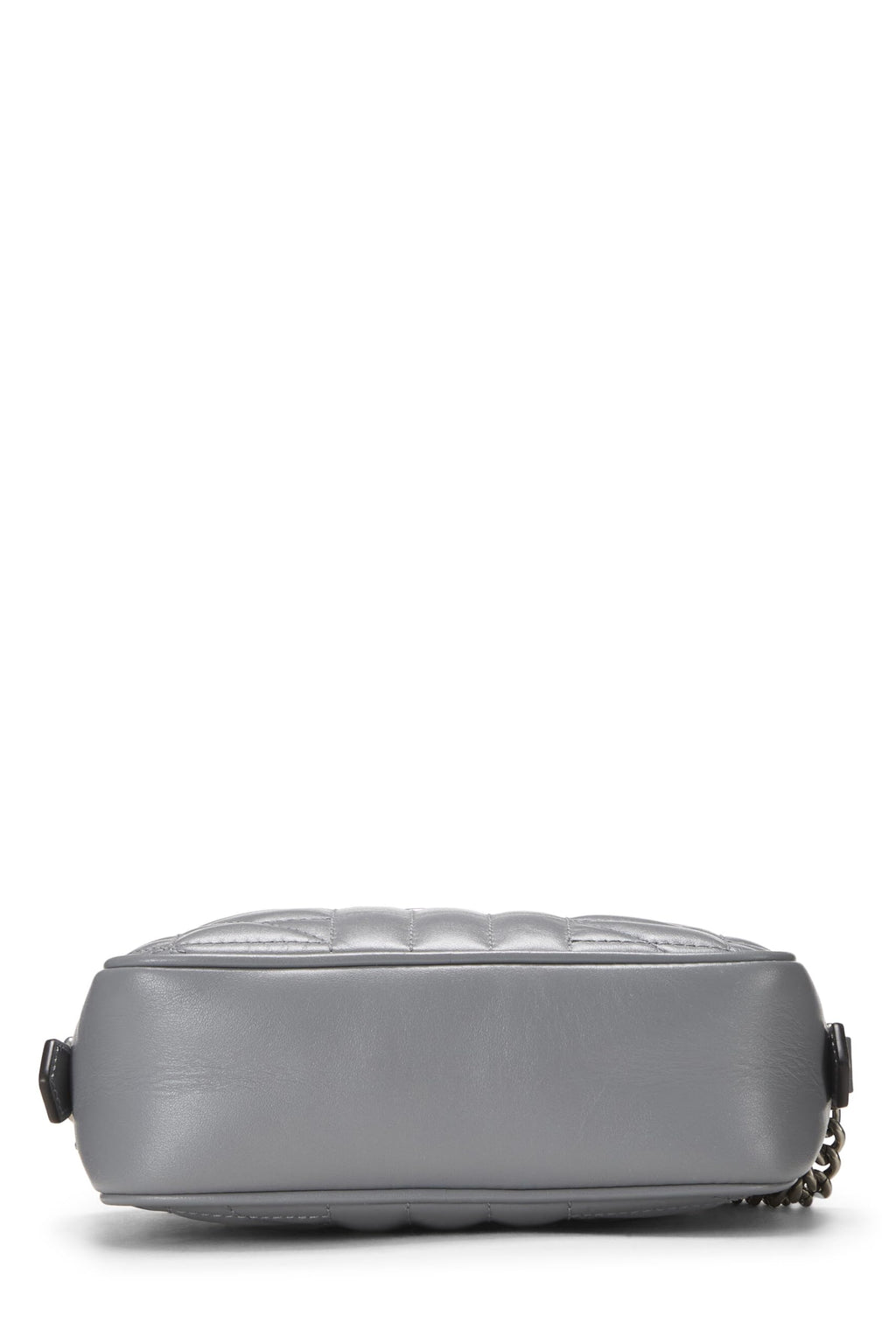 Gucci,  Grey Leather Gucci Marmont Crossbody Mini, Grey