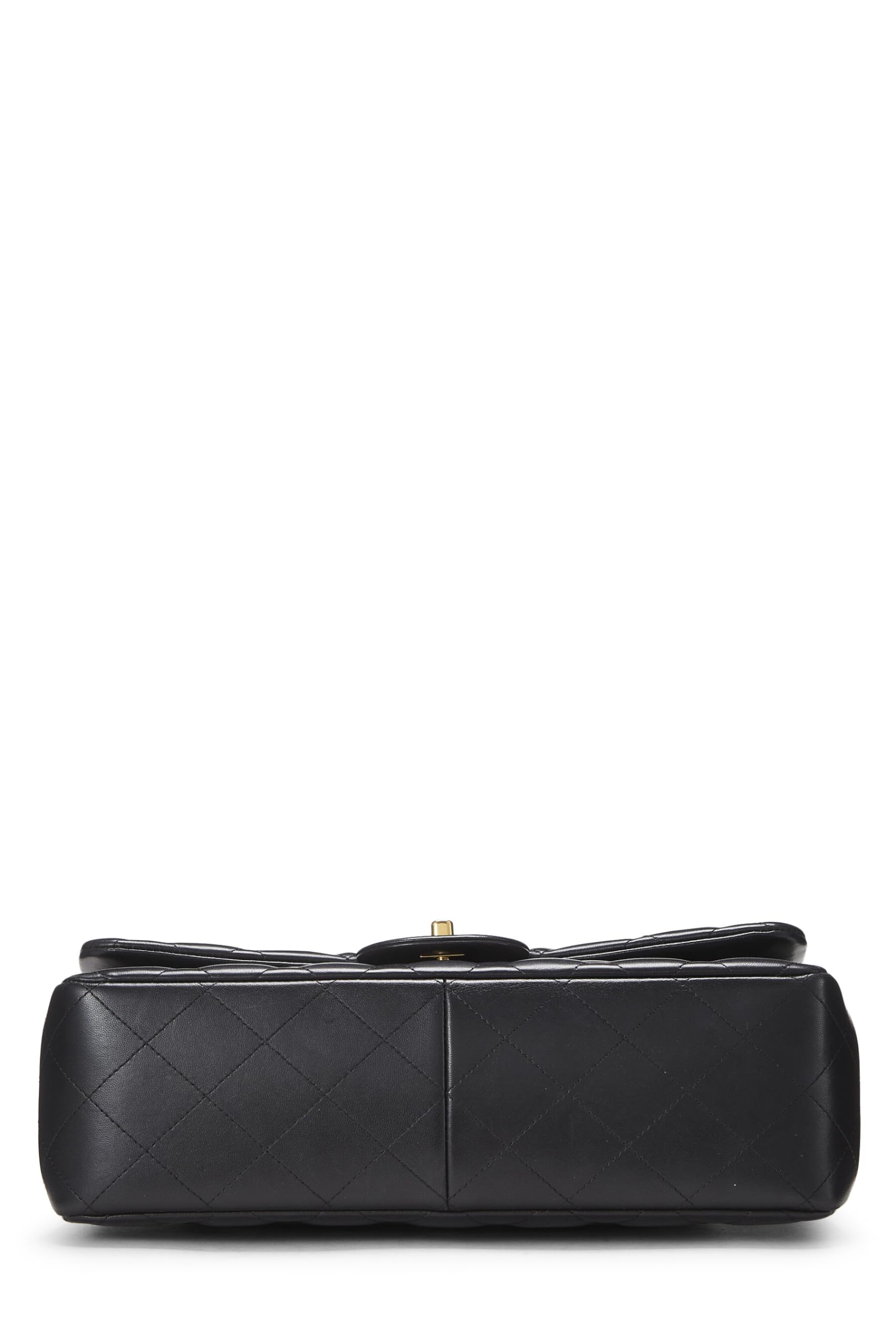 Chanel,  Black Quilted Lambskin New Classic Double Flap Jumbo, Black