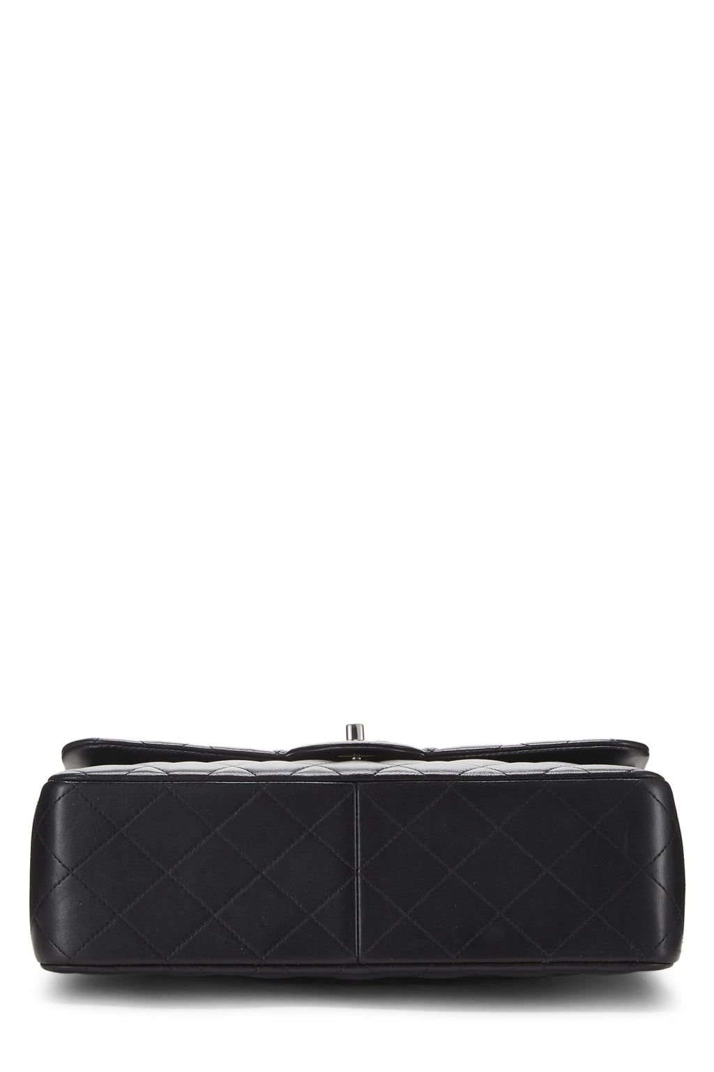 Chanel,  Black Quilted Lambskin New Classic Double Flap Jumbo, Black