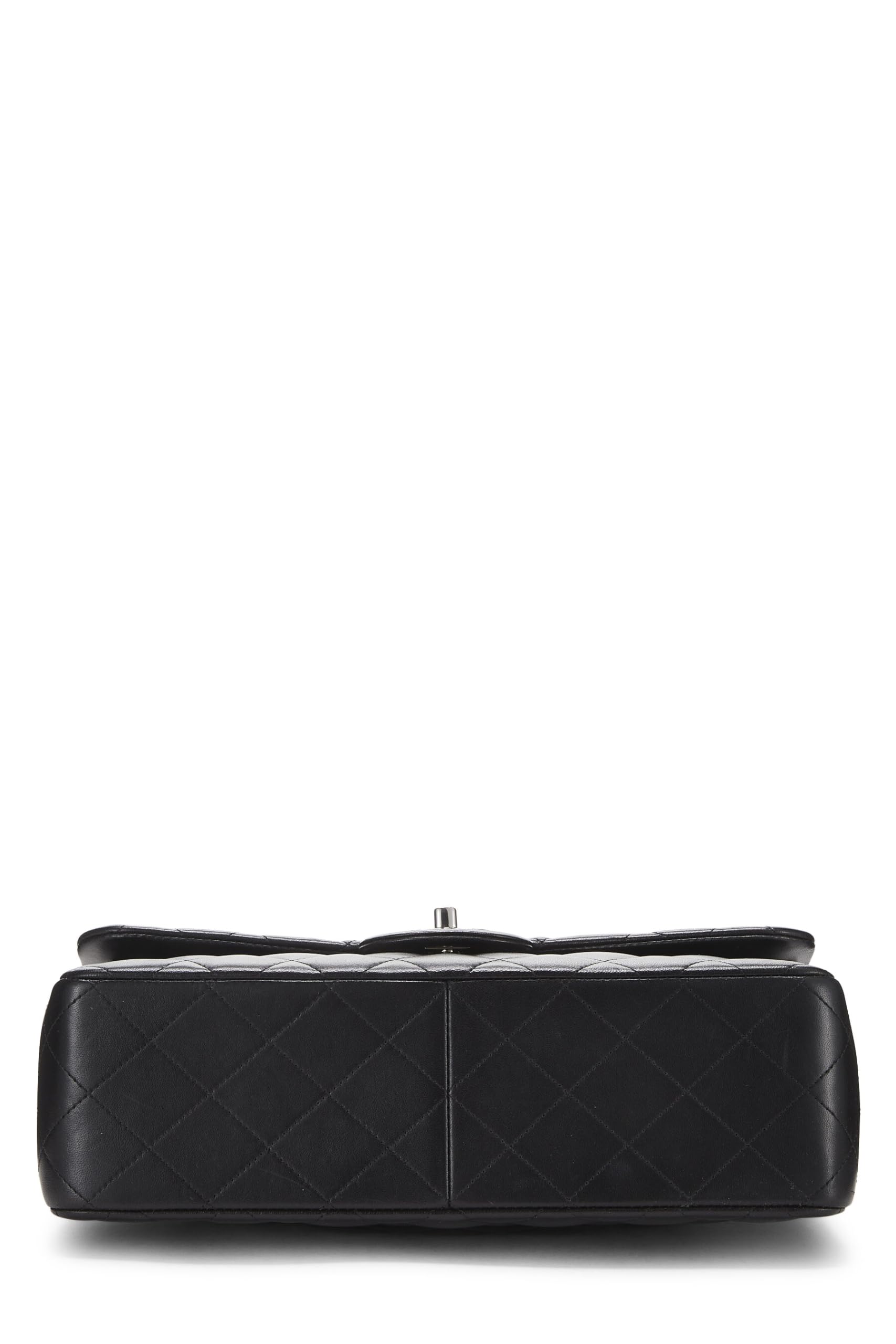 Chanel,  Black Quilted Lambskin New Classic Double Flap Jumbo, Black