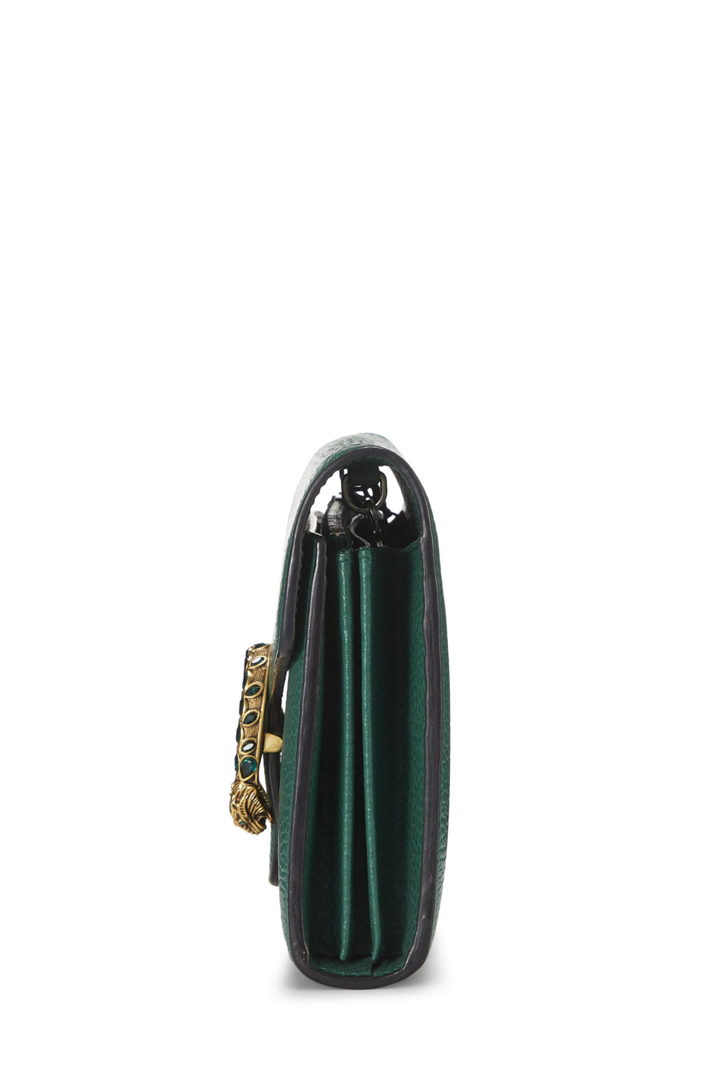 Gucci,  Green Leather Dionysus Shoulder Bag Small, Green
