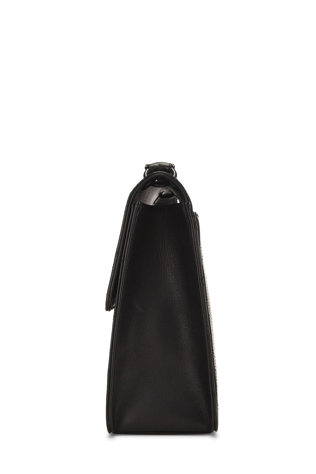 Chanel,  Black Lambskin Shoulder Bag, Black