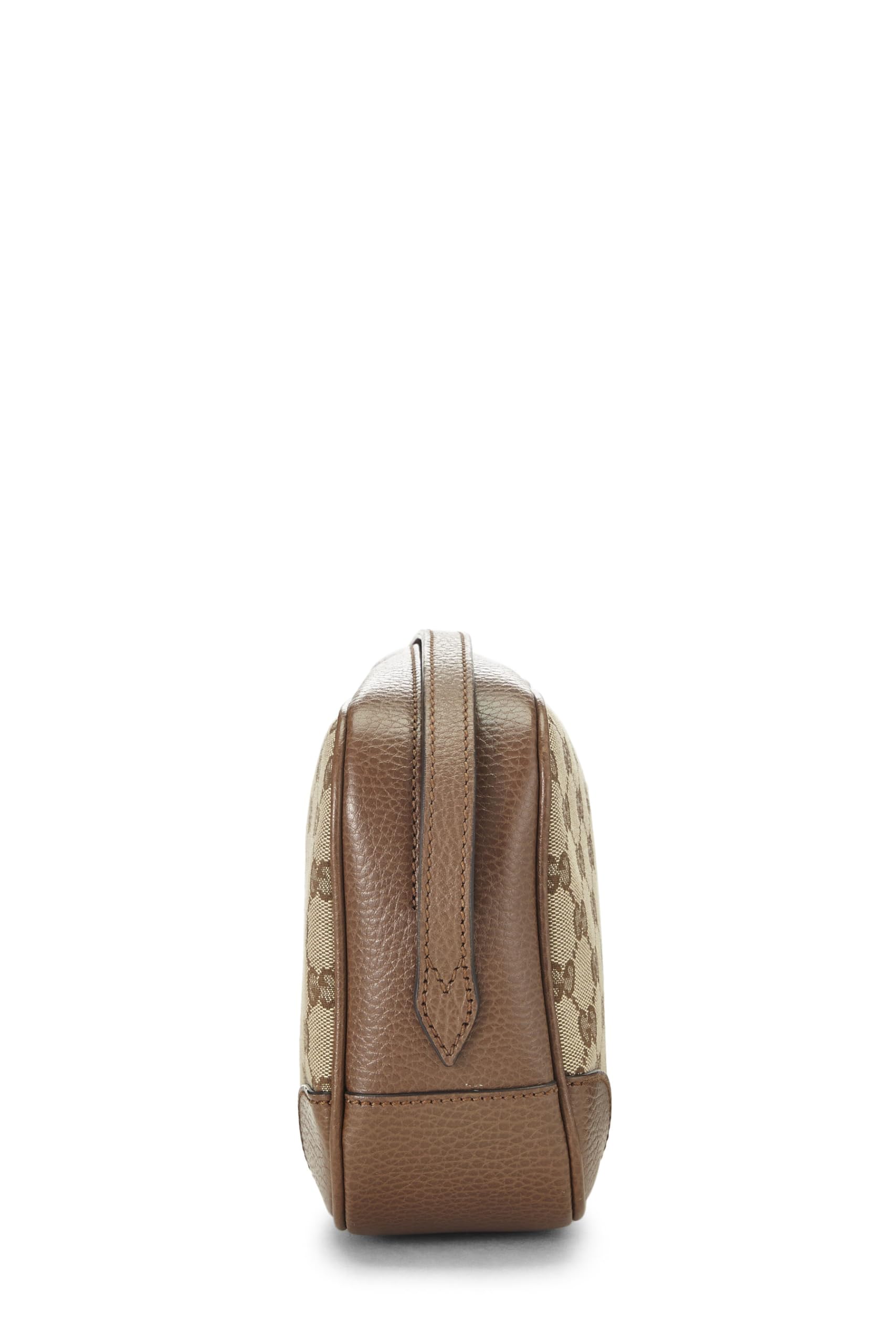 Gucci,  Brown Original Gucci Canvas Bree Crossbody, Brown