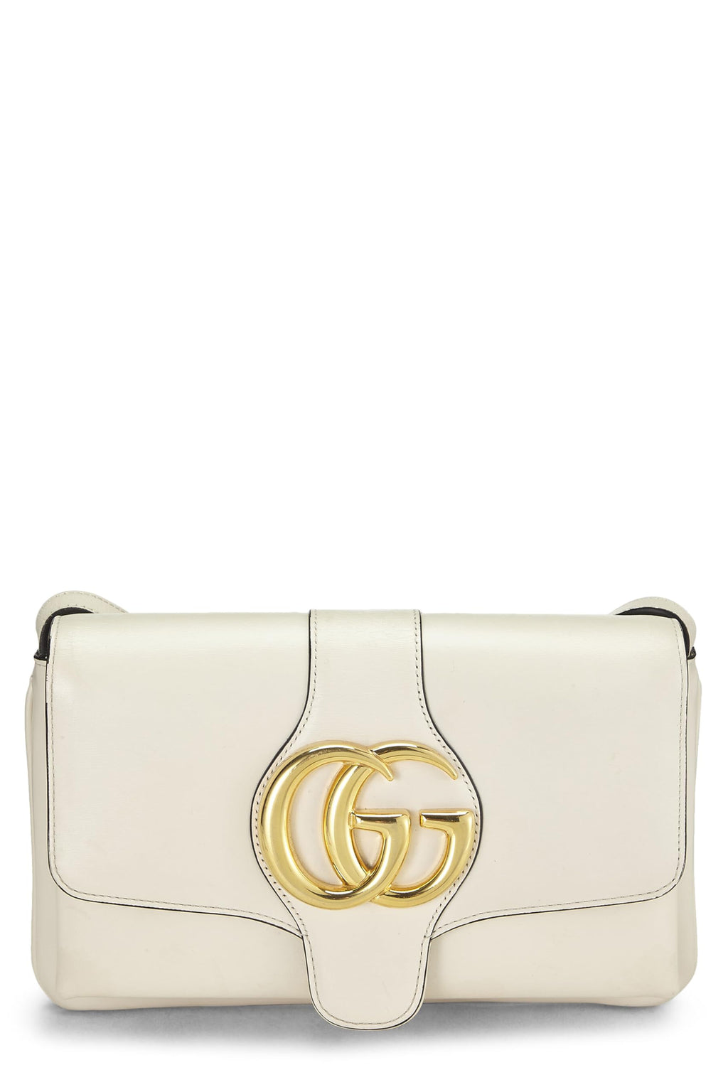 Gucci,  White Leather Arli Shoulder Bag Small, White