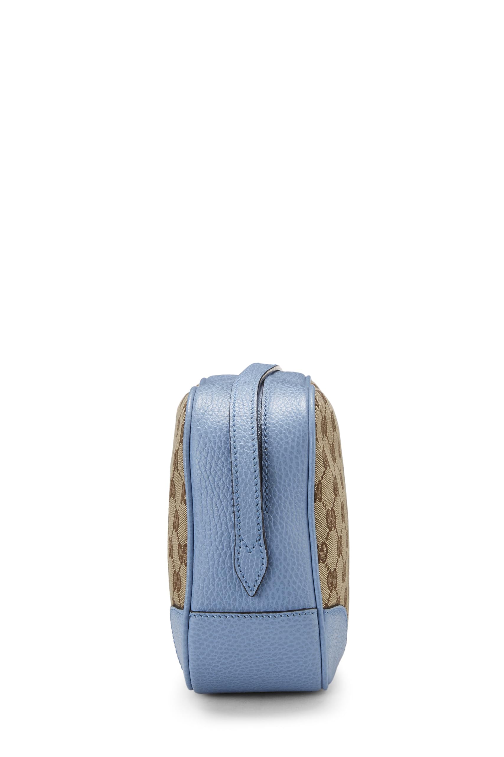 Gucci,  Blue Original Gucci Canvas Bree Crossbody, Blue