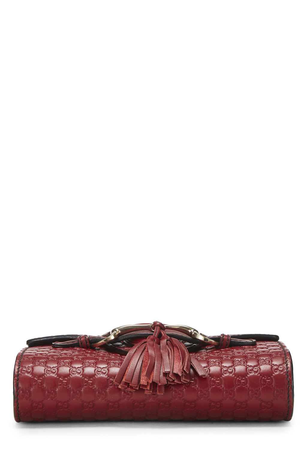 Gucci,  Pink Microguccissima Leather Emily Chain Crossbody Bag, Red
