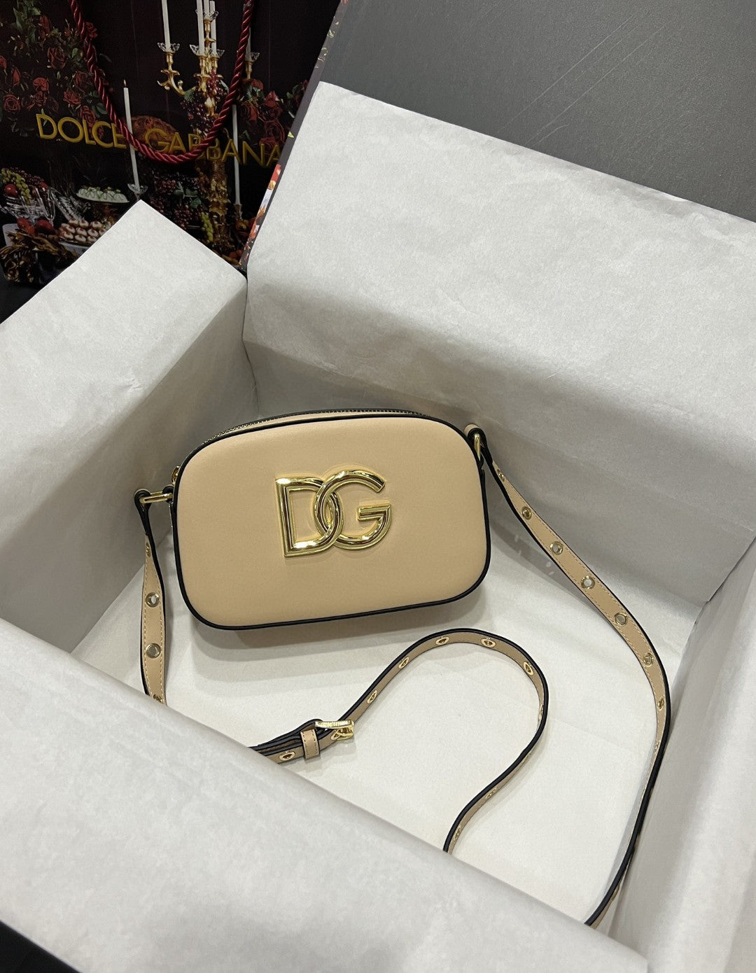 DG Crossbody 3.5 Bag Beige For Women 7.5in/19cm DG Burberry7095AW57680404