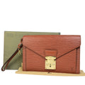 Louis Vuitton Sellier Drangonne  Leather Clutch Bag