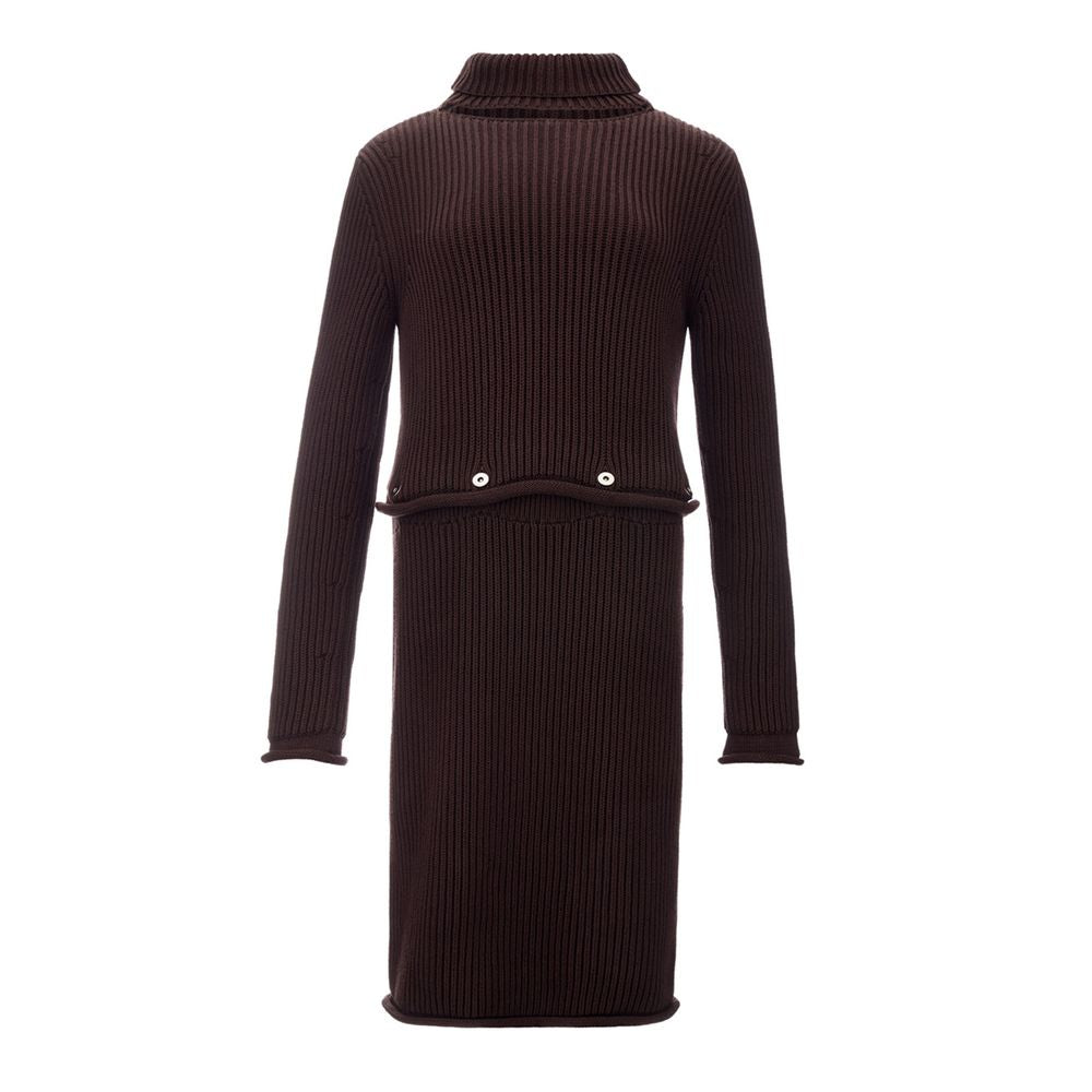 Bottega Veneta Brown Viscose Casual Women's Dress