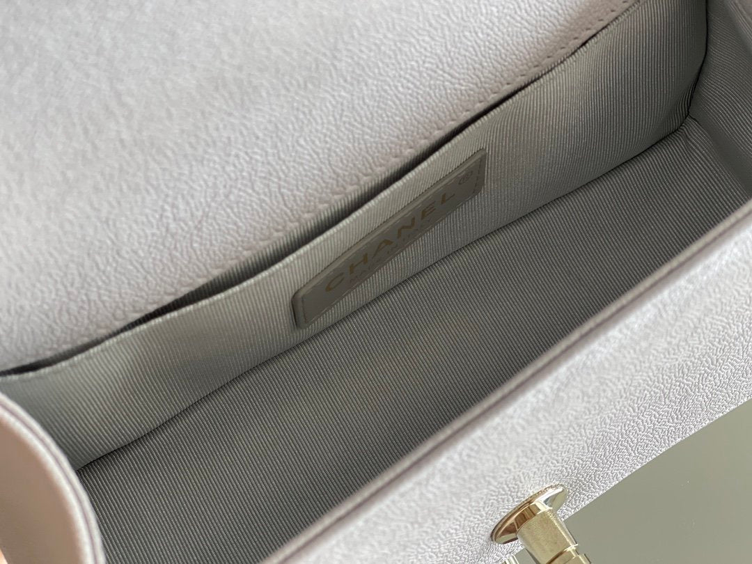 ChanelMini Classic GlamIapbag White For Women 15cm/5.9 in