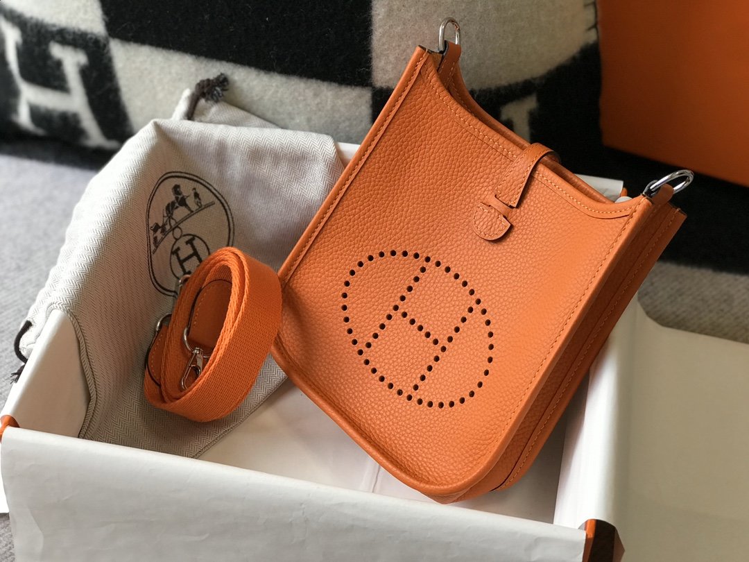 Evelyne 16 Amazone Bag Orange With SiLouis Vuittoner-Toned Hardware For Women, Shoulder And Crossbody Bags 6.3in/16cm