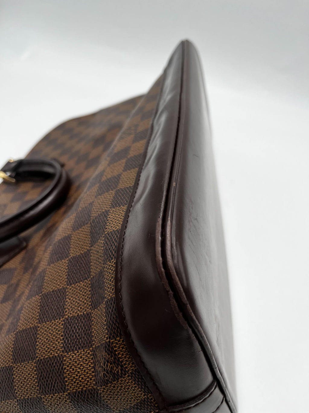Louis Vuitton Vintage Alma Handbag Damier Brown Canvas Handbag