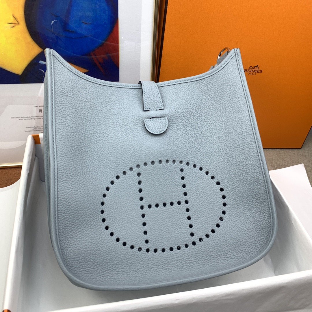 Evelyne III 29 Bag Light Blue With SiLouis Vuittoner-Toned Hardware For Women, Shoulder And Crossbody Bags 11.4in/29cm H056277CK18