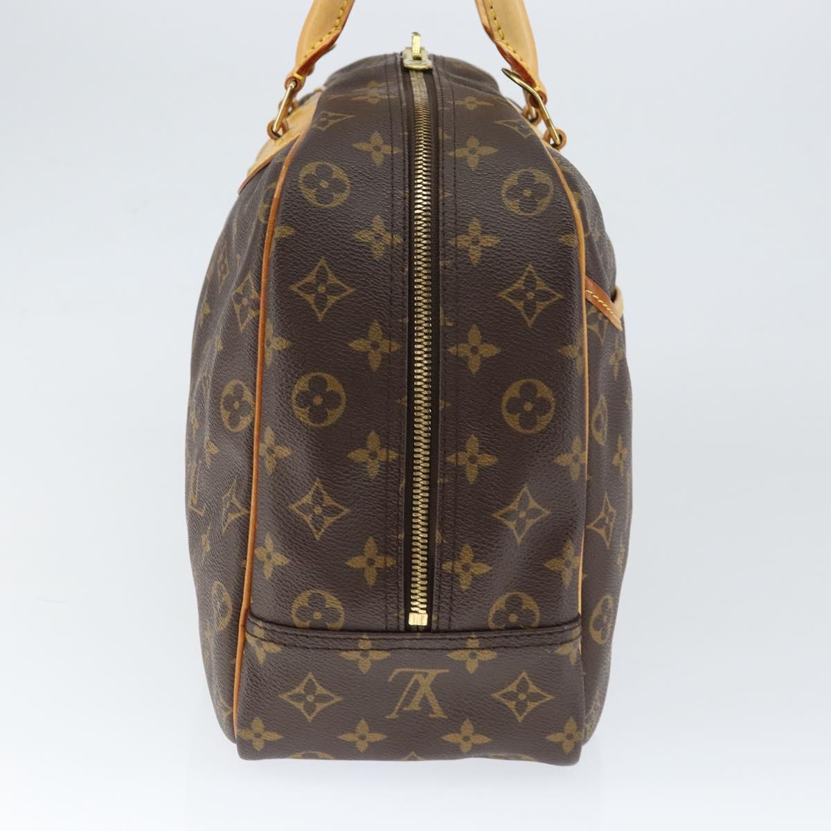 Louis Vuitton Deauville Handbag Monogram Canvas Brown Canvas Handbag