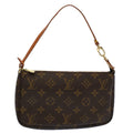 Louis Vuitton Pochette Accessoire  Canvas Clutch Bag