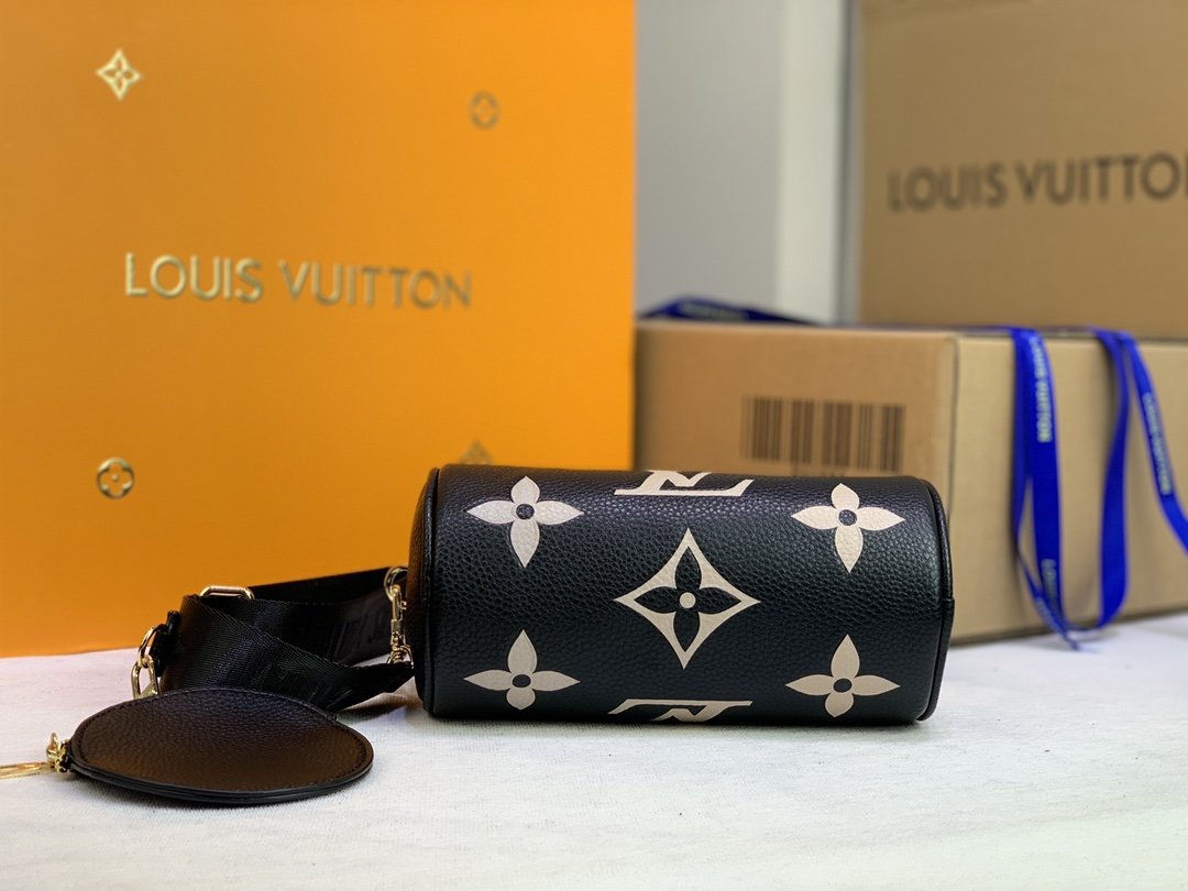 Louis Vuitton Papillon Burberry Monogram Empreinte Black/Beige For Women,  Shoulder And Crossbody Bags 7.9in/20cm Louis Vuitton M45980