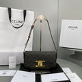 Triomphe Shoulder Bag In Triomphe Canvas Tan For Women 8in/20cm 194142CUZ.04LU