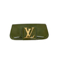 Louis Vuitton  Leather Sobe Green Clutch