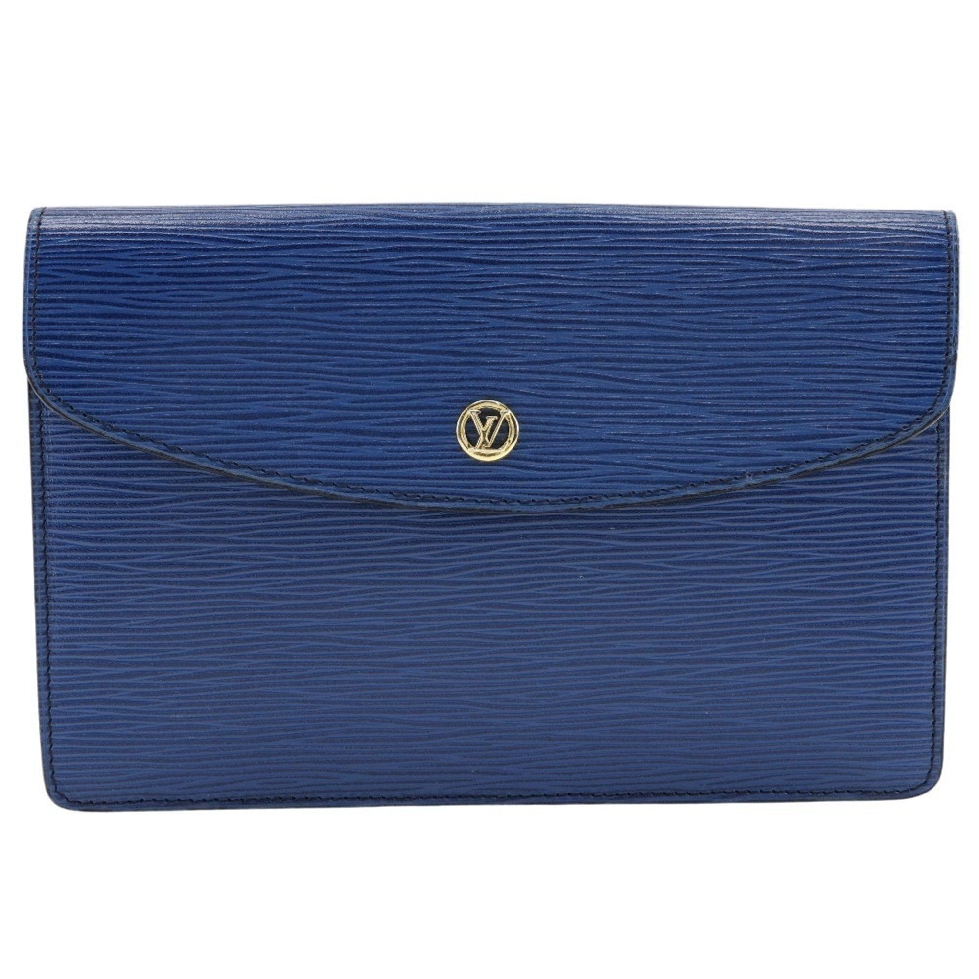 Louis Vuitton Montaigne  Leather Clutch Bag