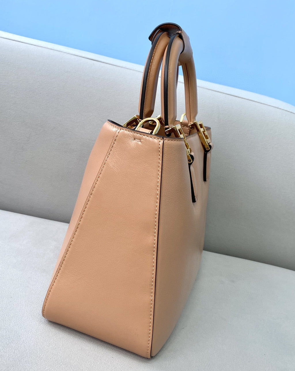 FI MeGLAMIum FF Tote Shoulder Pink Bag For Woman 38cm/15in