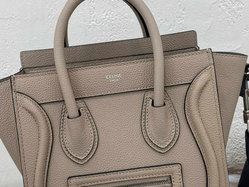 Top Quality Nano LuGucciage Bag In Drummed Brown For WomLB 8in/20cm 