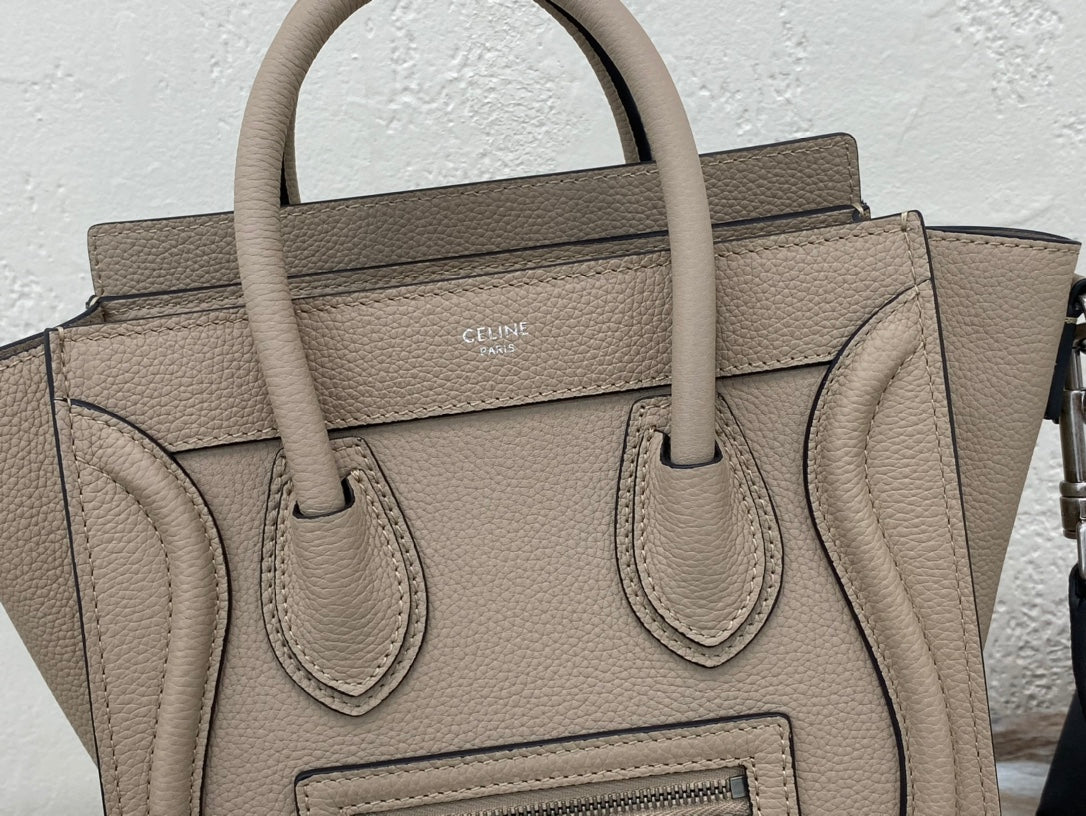 Top Quality Nano LuGucciage Bag In Drummed Light Brown For WomLB 8in/20cm 189243DRU.03UN