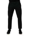 Dolce & Gabbana Dark Green Cotton Loose Men Denim Jeans