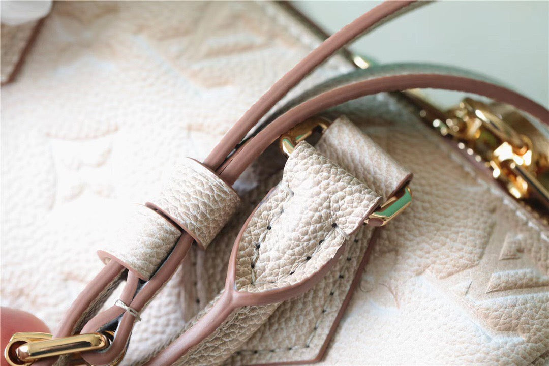 Louis Vuitton Speedy Bandouliere 20 Monogram Empreinte Pale Beige For Women,  Shoulder And Crossbody Bags 20.5cm/8.1in Louis Vuitton M46163