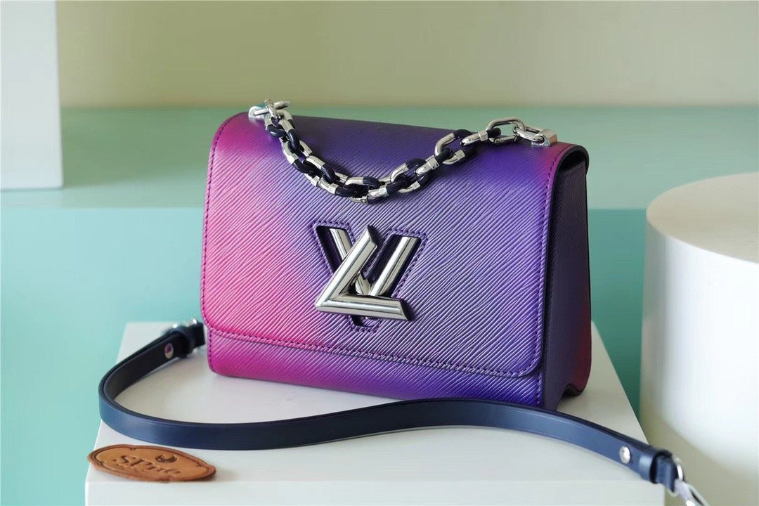 Louis Vuitton Twist PM Bag, Shoulder and Cross Body Bags For Women GraGLAMIent Blue 7.5in/19cm Louis Vuitton M59896