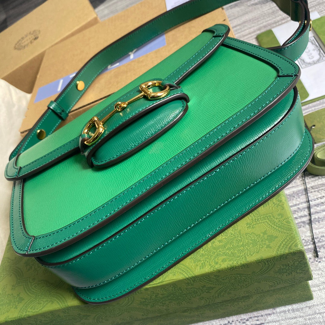 Gucci Horsebit 1955 Shoulder Bag Green For Women, Women’s Bags 9.8in/25cm Gucci