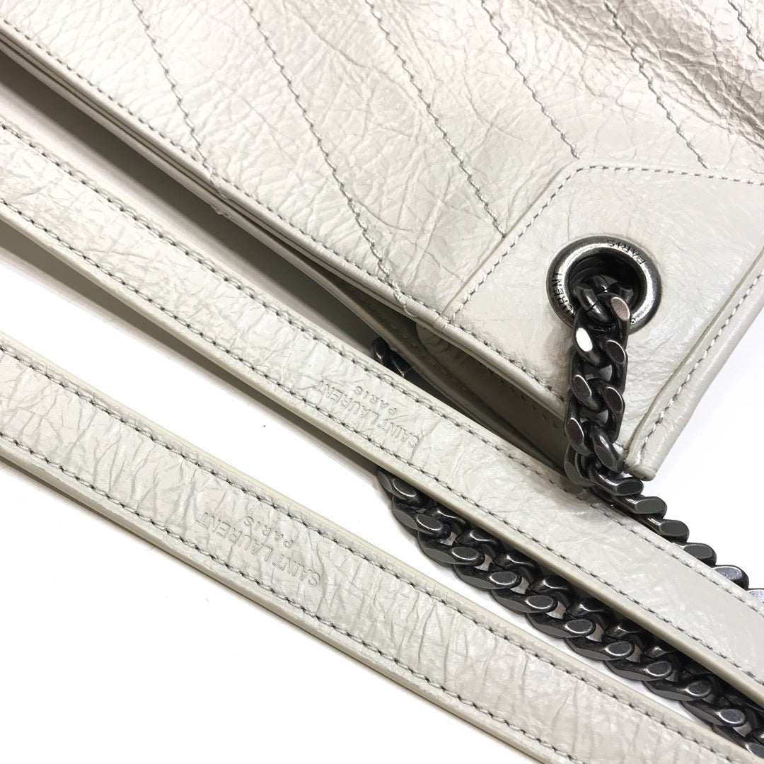 YSSL Niki Medium Shopping Bag White For Women 12in/32cm YSLÂ 