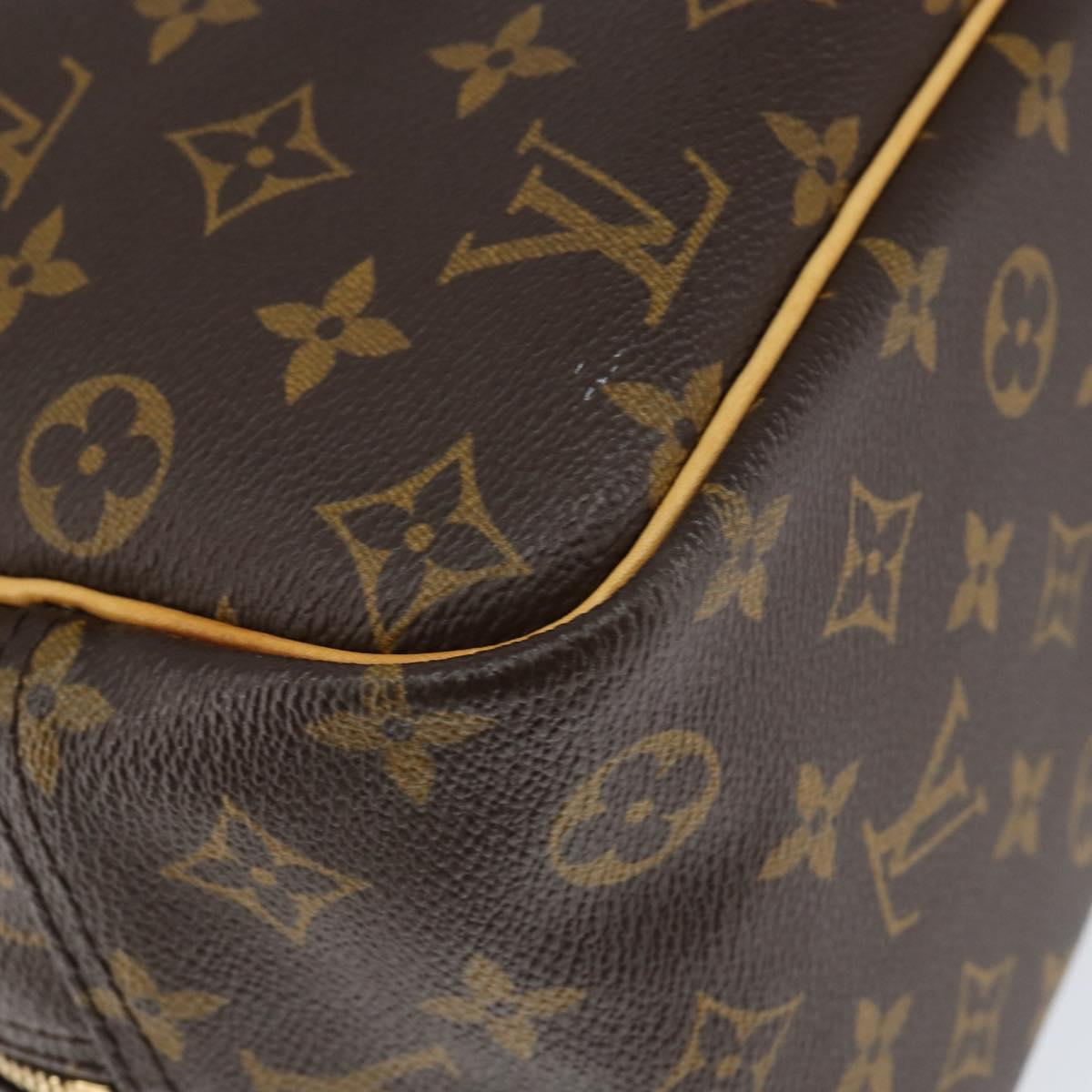 Louis Vuitton Deauville Handbag Monogram Canvas Brown Canvas Handbag