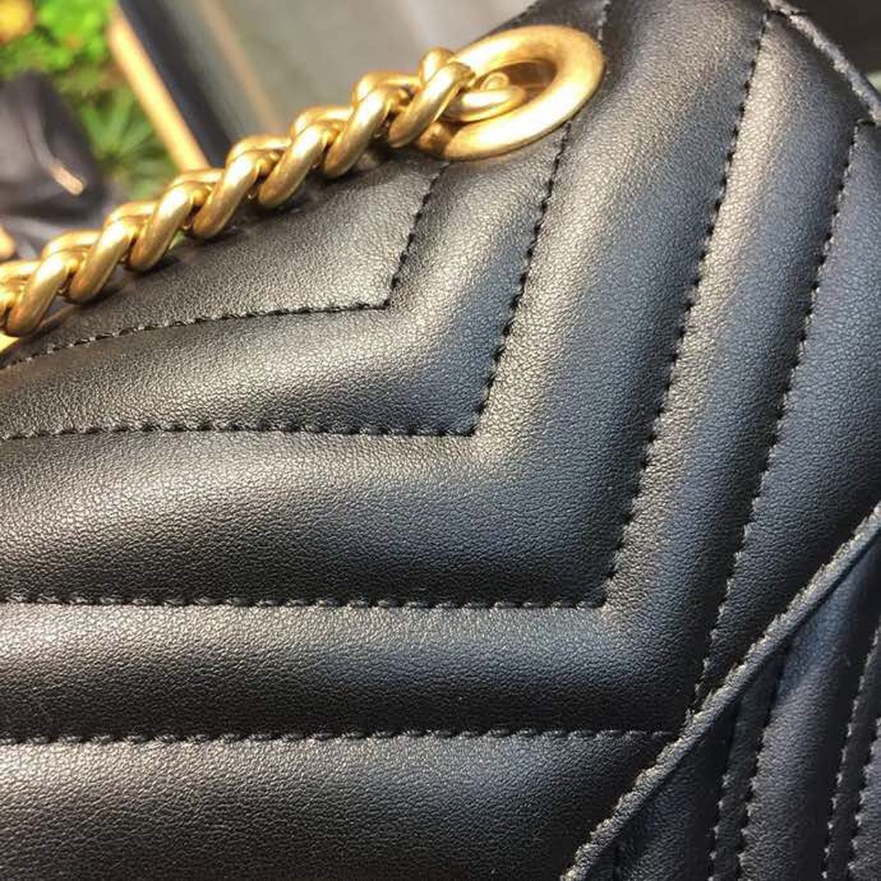 Marmont Small MatelassÃƒÂ© Shoulder Bag Black For Women 10in/25cm 443497 DTGLAMIT 1000