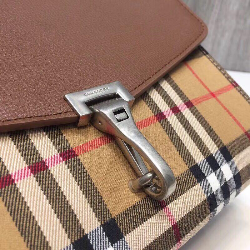 Burberry Small Vintage Check And Crossbody Bag Brown For Women, Women’s Bags 9in/24cm