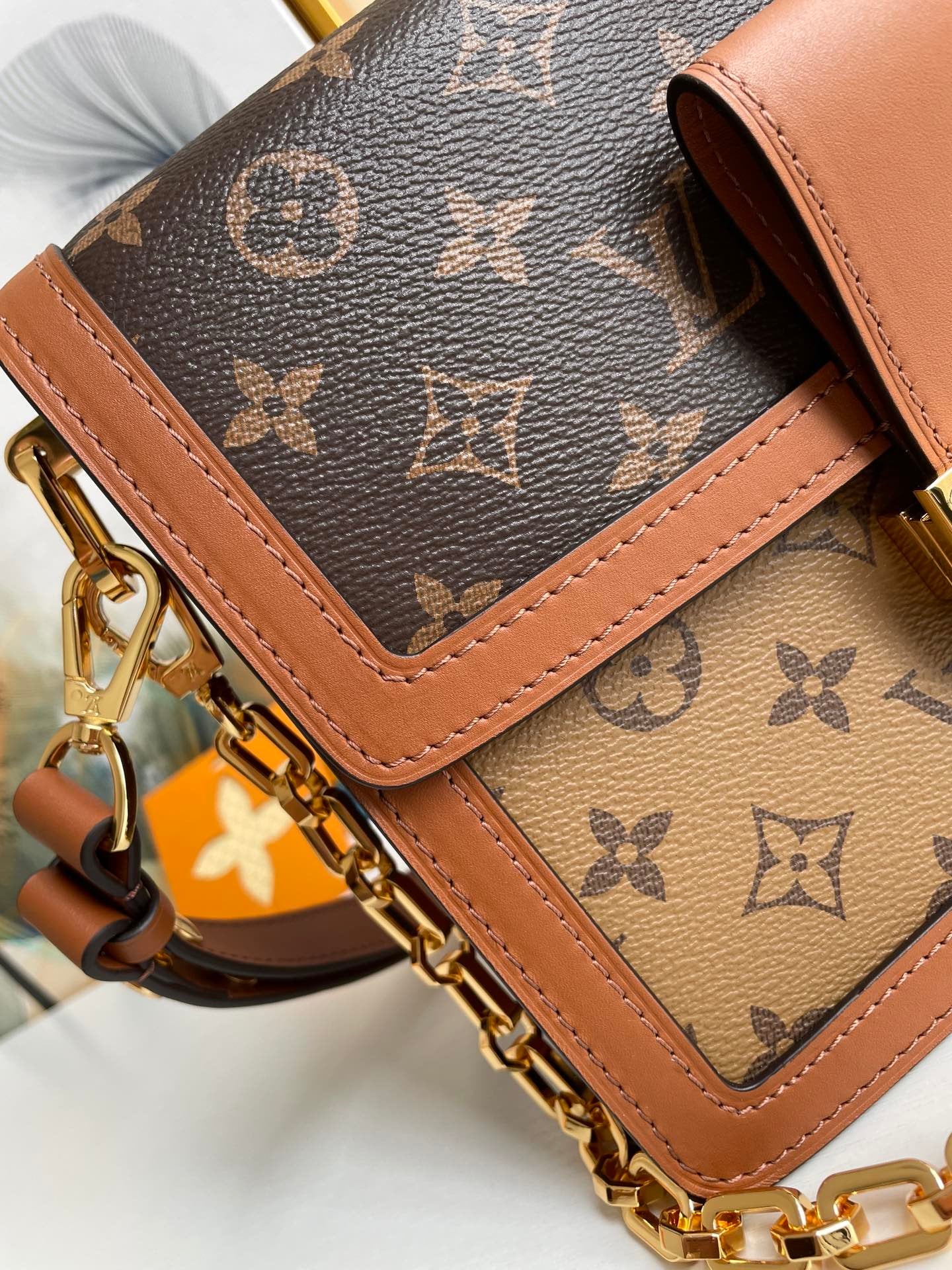 Louis Vuitton Dauphine MM Monogram And Monogram Reverse Canvas By Nicolas Ghesquière For The Cruise Collection,  Shoulder Bags 25cm Louis Vuitton M45958