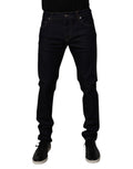 Dolce & Gabbana Black Cotton Stretch Men Skinny Denim Jeans