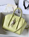 gv Mini Antigona Lock Bag Khaki For Women, Handbags, Shoulder Bags 8.7in/22cm GVC