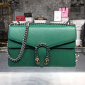 GLAMIonysus Shoulder Bag Emerald Green Metal-Free Tanned For Women 11in/28cm 400249 CAOGX 3120