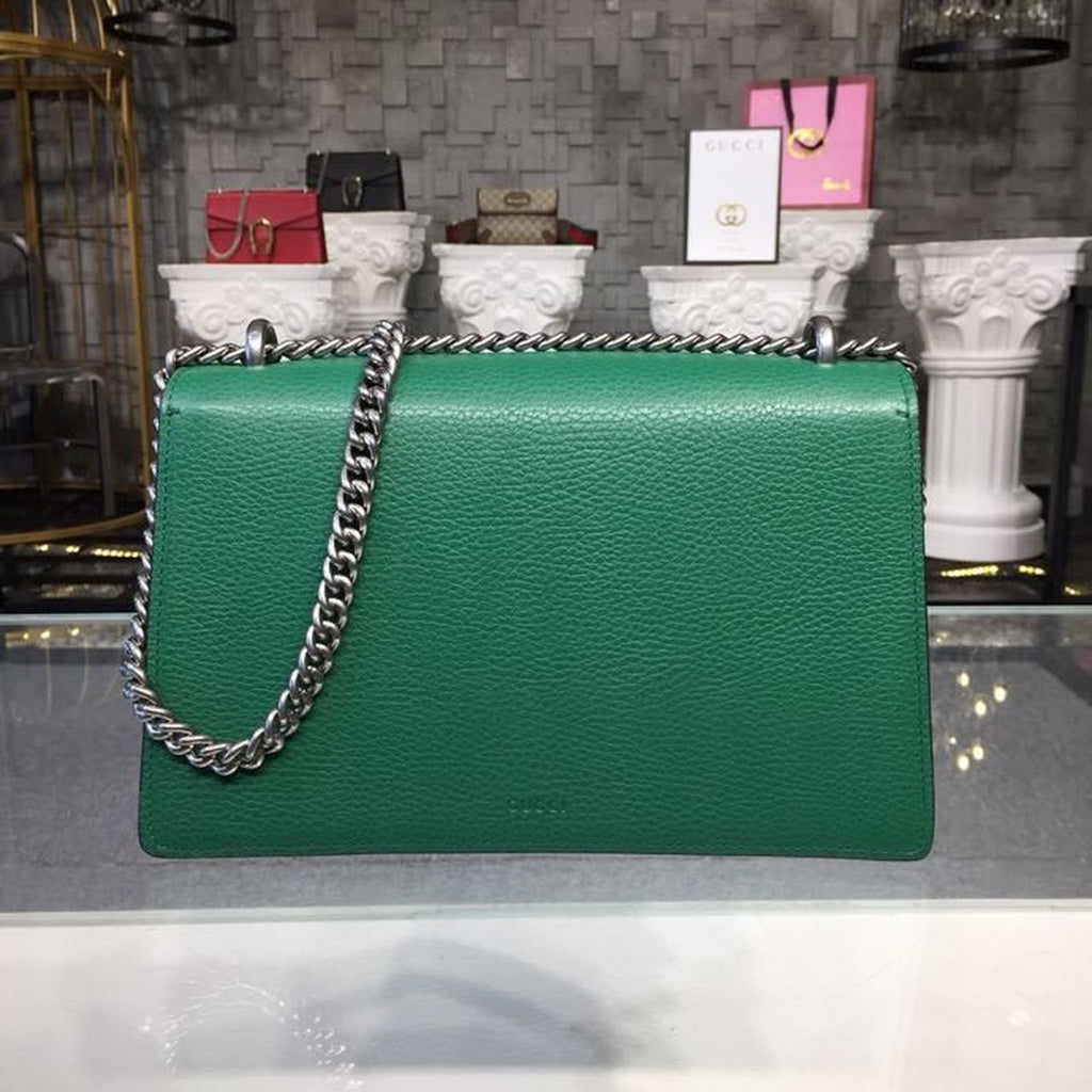 Gucci Dioronysus Shoulder Bag Emerald Green Metal-Free Tanned For Women 11in/28cm Gucci 400249 CAOGX 3120