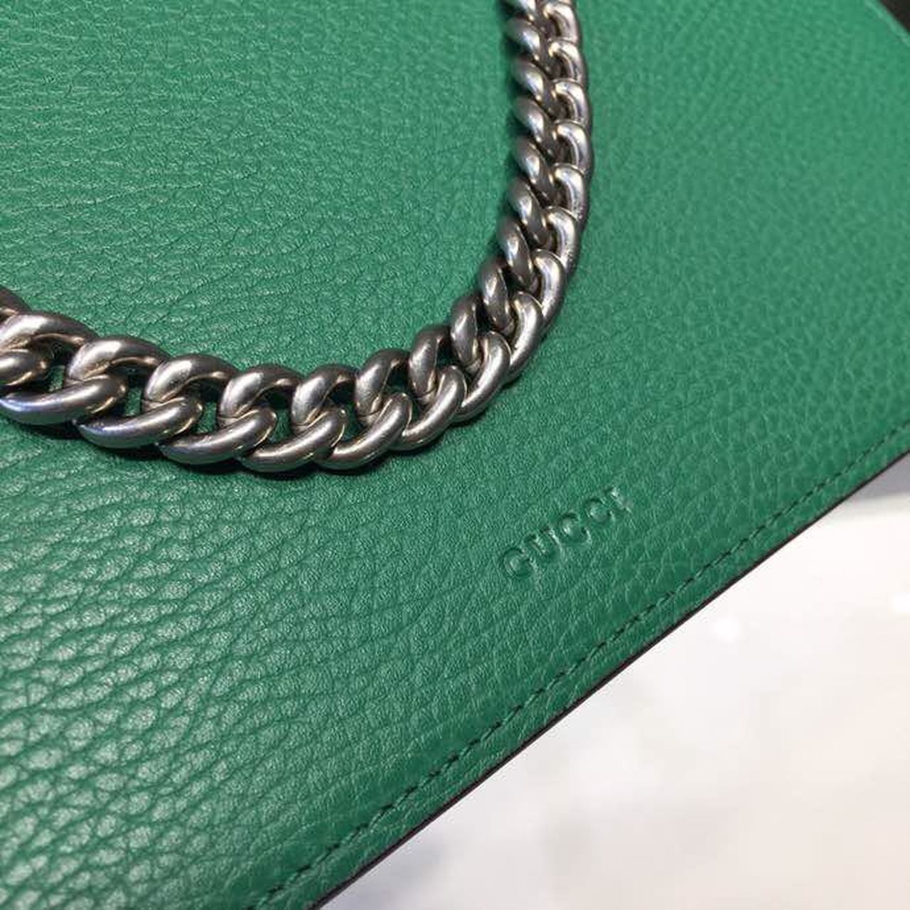 Gucci Dioronysus Shoulder Bag Emerald Green Metal-Free Tanned For Women 11in/28cm Gucci 400249 CAOGX 3120
