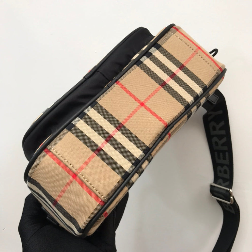 Burberry Vintage Check And Crossbody Bag For Men, Bags 8.6in/22cm