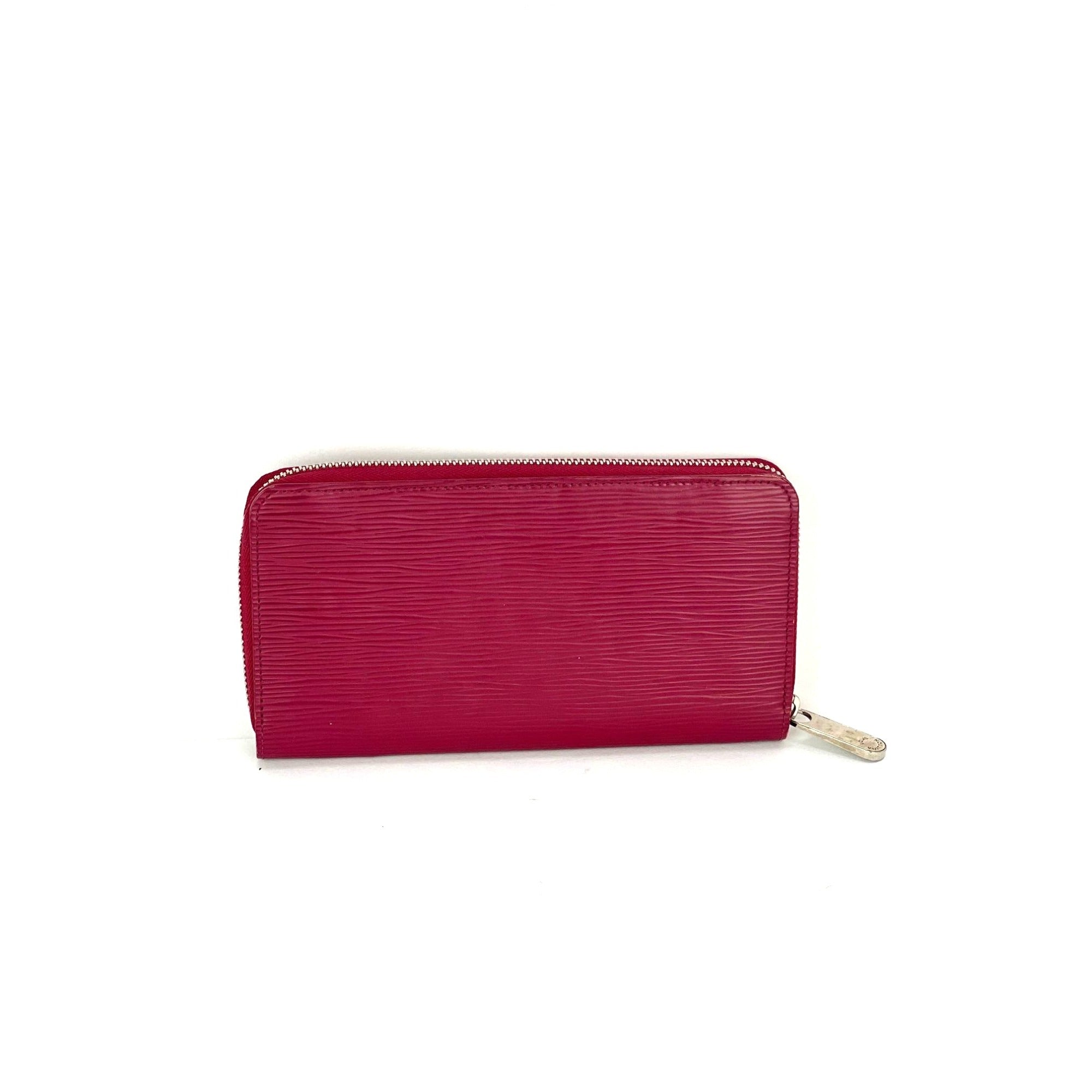 LOUIS VUITTON Zippy Epi  Pink Leather Wallet Clutch