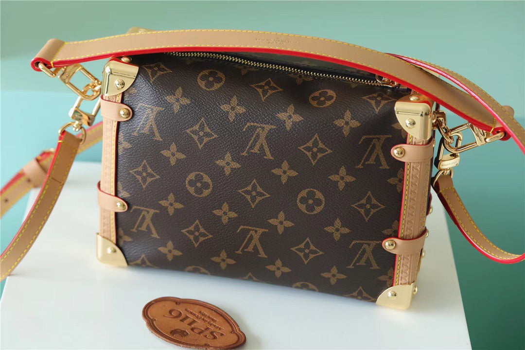 Louis Vuitton Side Trunk PM Monogram Canvas For Women, Women’s Bags, Shoulder And Crossbody Bags 8.3in/21cm Louis Vuitton 